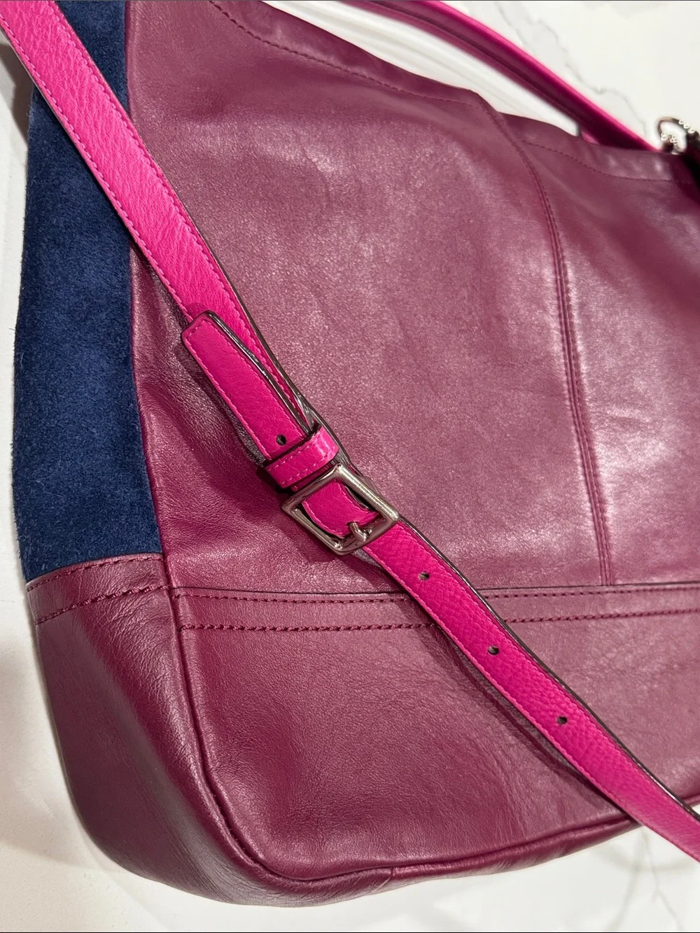 COACH Leather Bag with Crossbody Strap